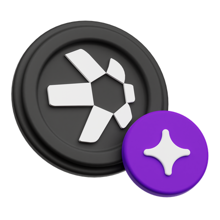 Quant Coin  3D Icon