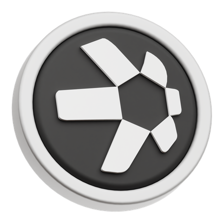 Quant Coin  3D Icon