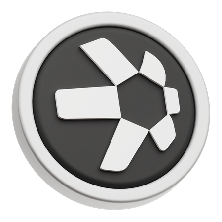Quant Coin  3D Icon
