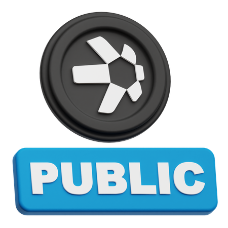 Quant Public  3D Icon