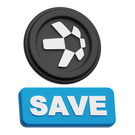 Quant Save  3D Icon