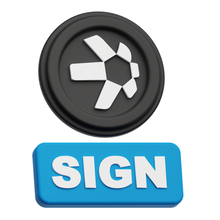 Quant Sign  3D Icon