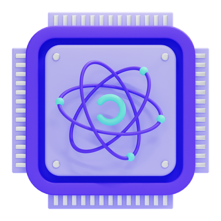 Quantenchip  3D Icon