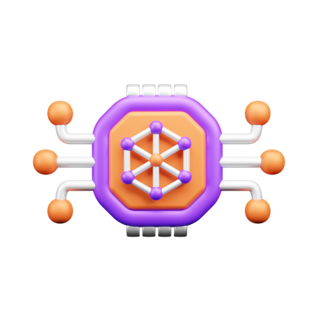 Quantum Computer  3D Icon