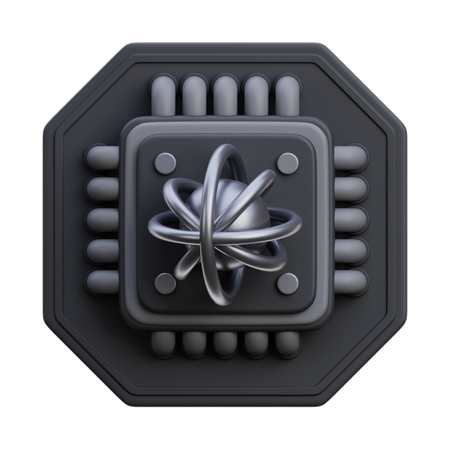 Quantum Computer  3D Icon