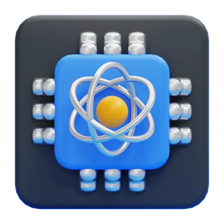 Quantum Computing  3D Icon