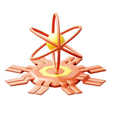 Quantum Computing  3D Icon