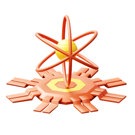 Quantum Computing  3D Icon