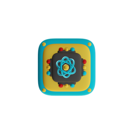 양자 프로그래밍  3D Icon