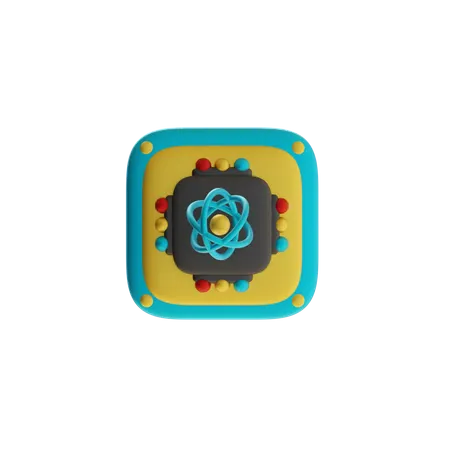 양자 프로그래밍  3D Icon