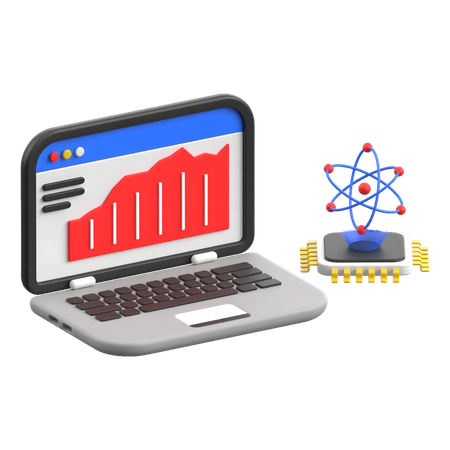 Quantum Technologies 3D Icon