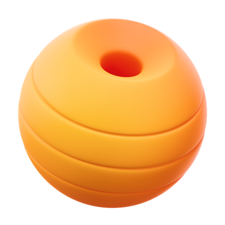四分の一円抽象  3D Icon