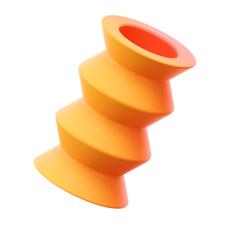 クォーターサークル抽象  3D Icon
