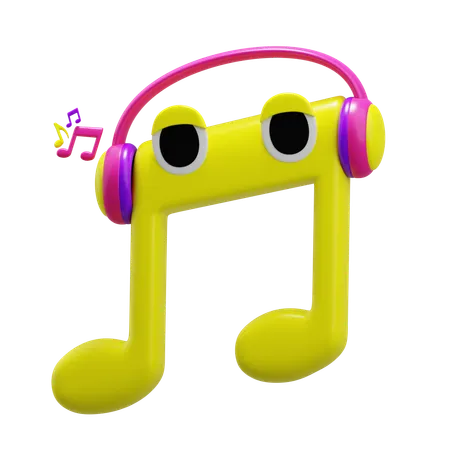 Quarter Note  3D Icon