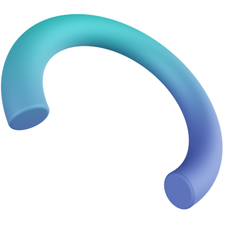 Quarter Torus  3D Icon