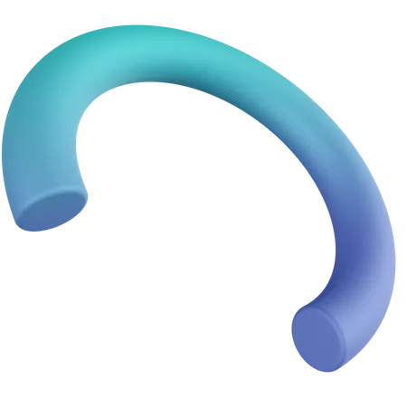 Quarter Torus  3D Icon