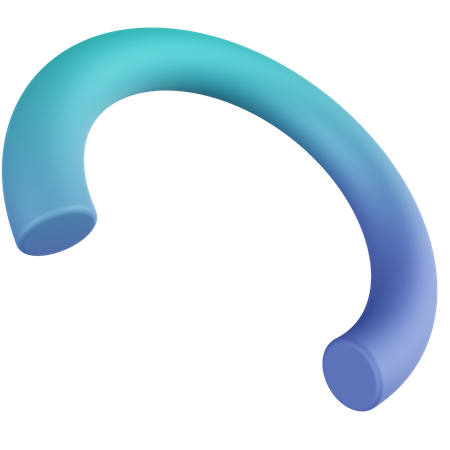 Quarter Torus  3D Icon