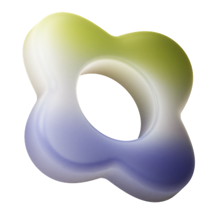 Quatrefoil Shape  3D Icon