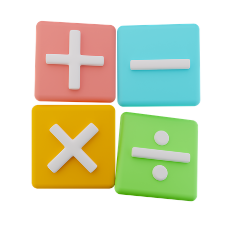 Quatro cubo matemático  3D Icon