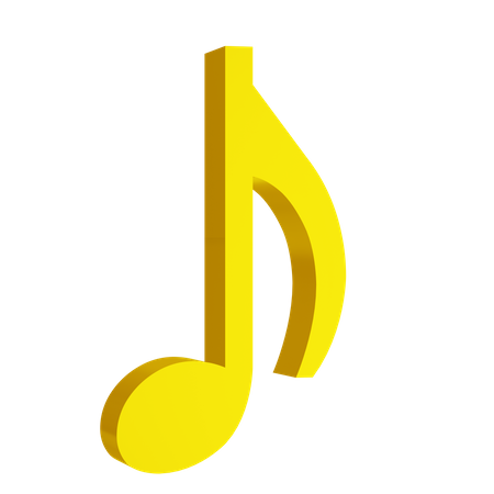 Quaver Music Note  3D Icon