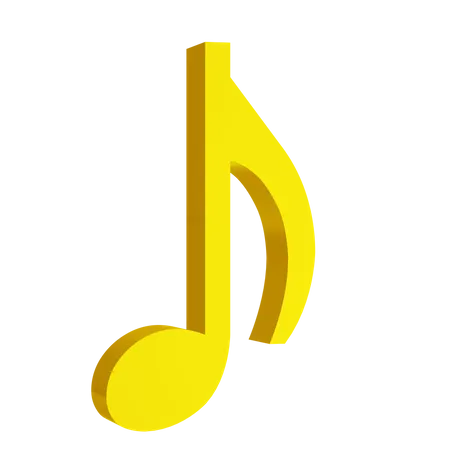 Quaver Music Note  3D Icon