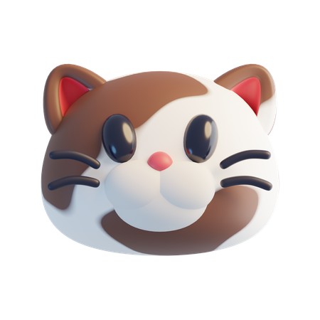 Tête de chat  3D Icon