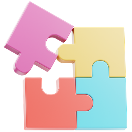 Quebra-cabeça  3D Icon