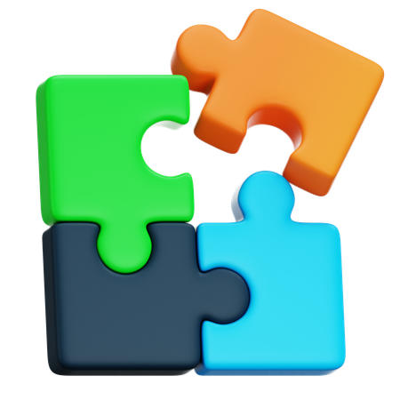 Quebra-cabeça  3D Icon