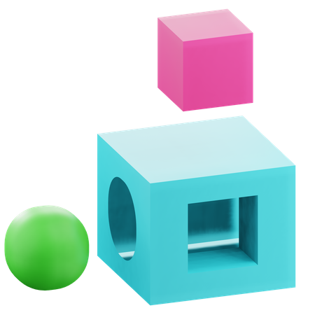 Quebra-cabeça de geometria  3D Icon