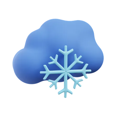 Queda de neve  3D Icon