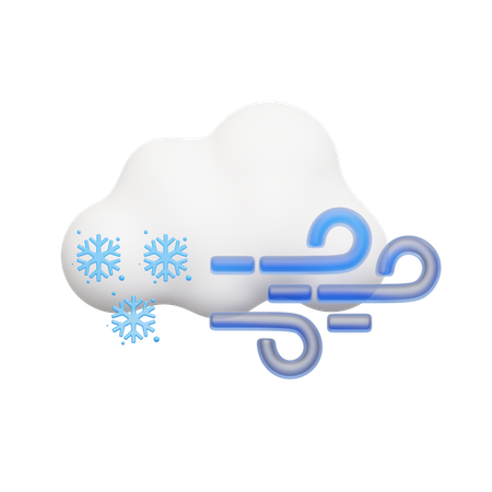 Queda de neve  3D Icon