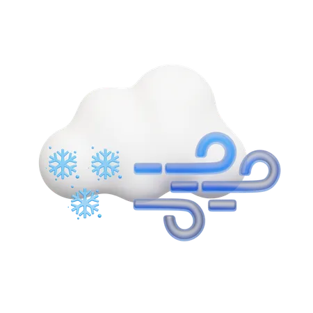 Queda de neve  3D Icon