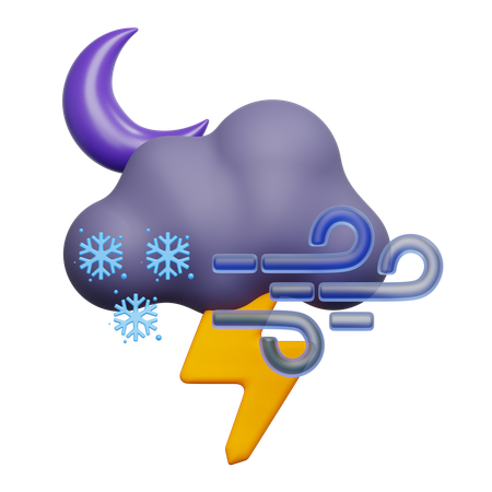 Queda de neve  3D Icon