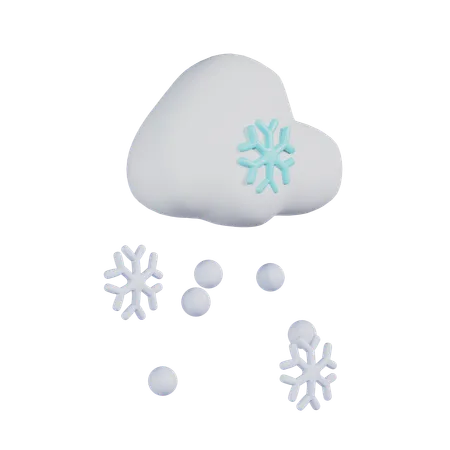 Queda de neve  3D Icon