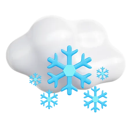 Queda de neve  3D Icon