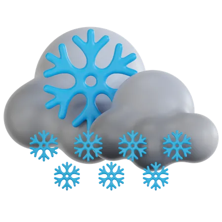 Queda de neve  3D Icon