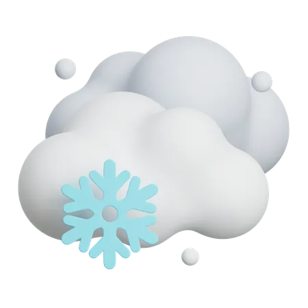 Queda de neve  3D Icon