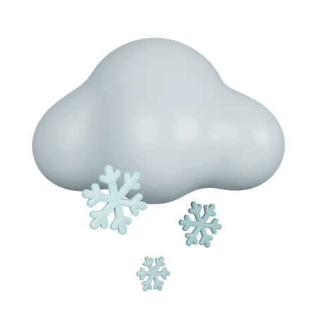 Queda de neve  3D Icon