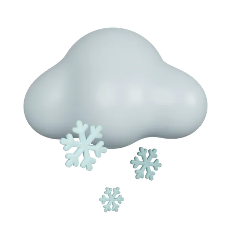 Queda de neve  3D Icon