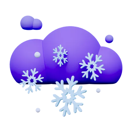 Noite de neve  3D Icon
