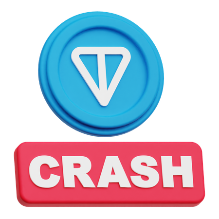 Queda do toncoin  3D Icon