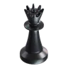 Queen Chess Piece Black