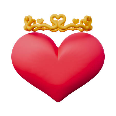 Queen Heart  3D Icon