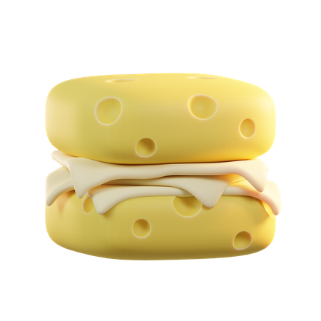 Queijo duplo  3D Icon