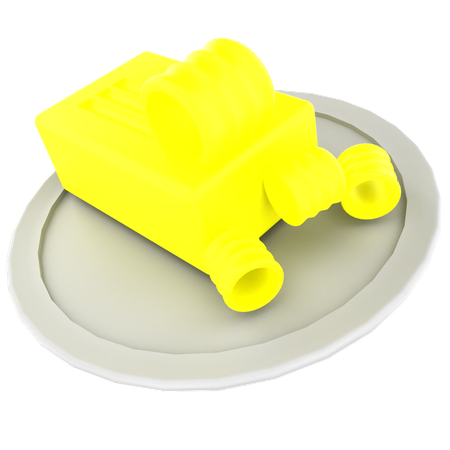 Queijo parmesão  3D Icon