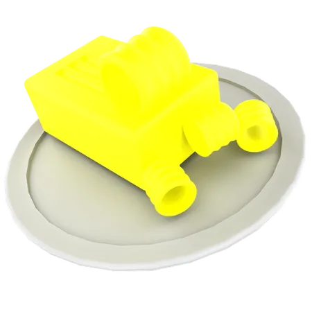 Queijo parmesão  3D Icon