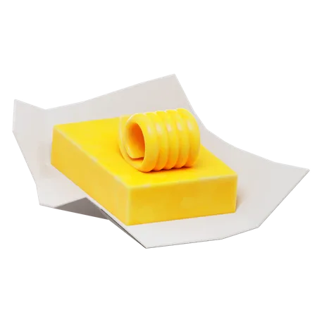 Queijo parmesão  3D Icon