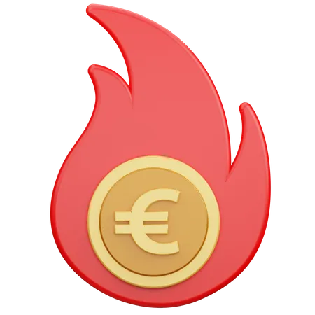 Queimar dinheiro  3D Icon