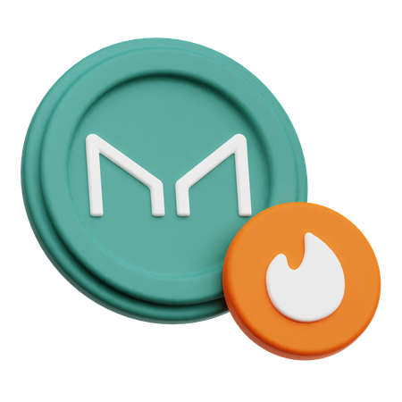 Quema de monedas del fabricante  3D Icon
