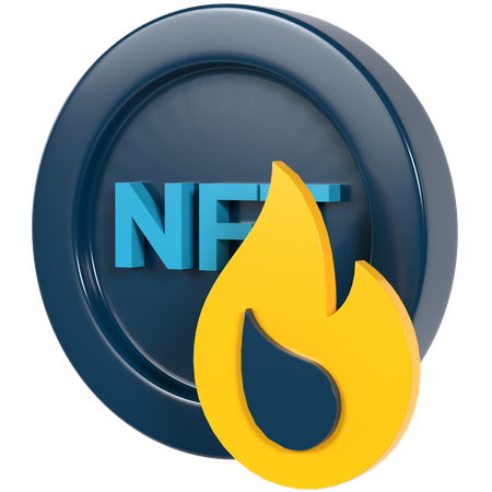 Quemadura nft  3D Icon
